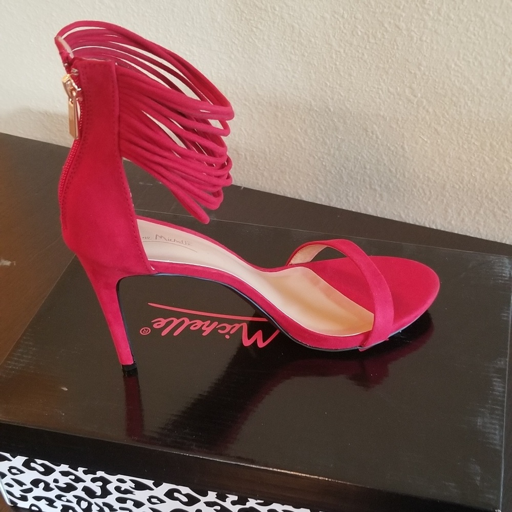 Red Michelle heels